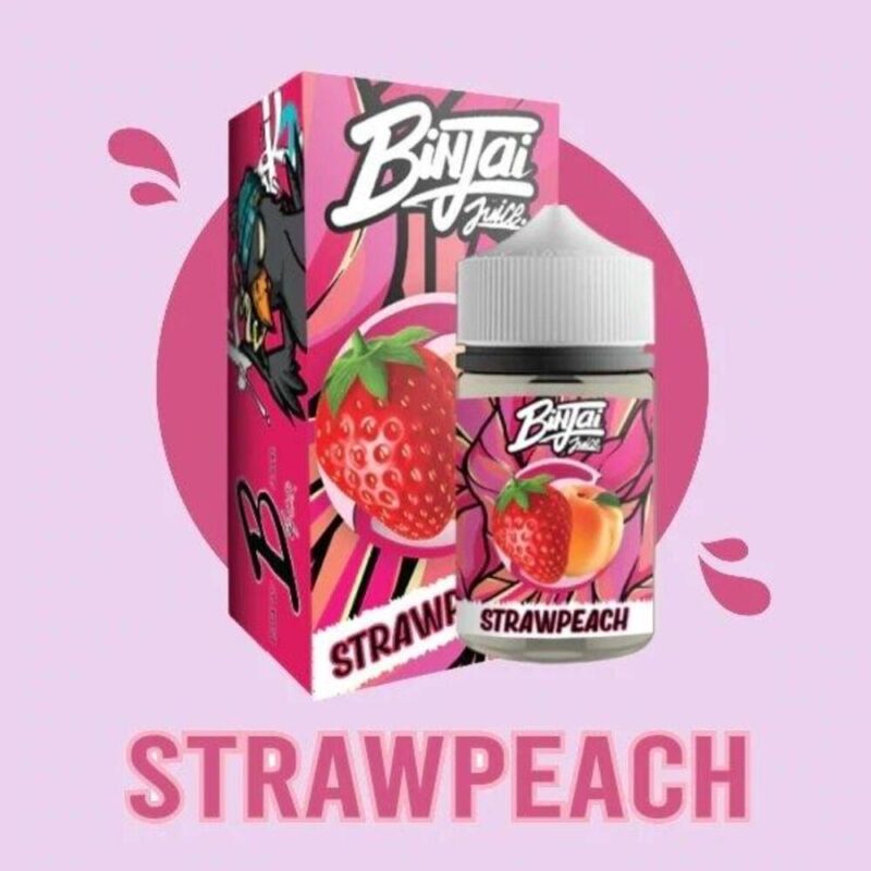 Binjai juice - StrawPeach สตอเบอร์รี่พีช 60Ml