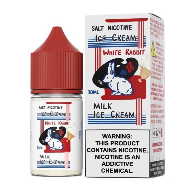 ICE CREAM WHITE RABBIT SALT NIC – MILK ICE CREAM