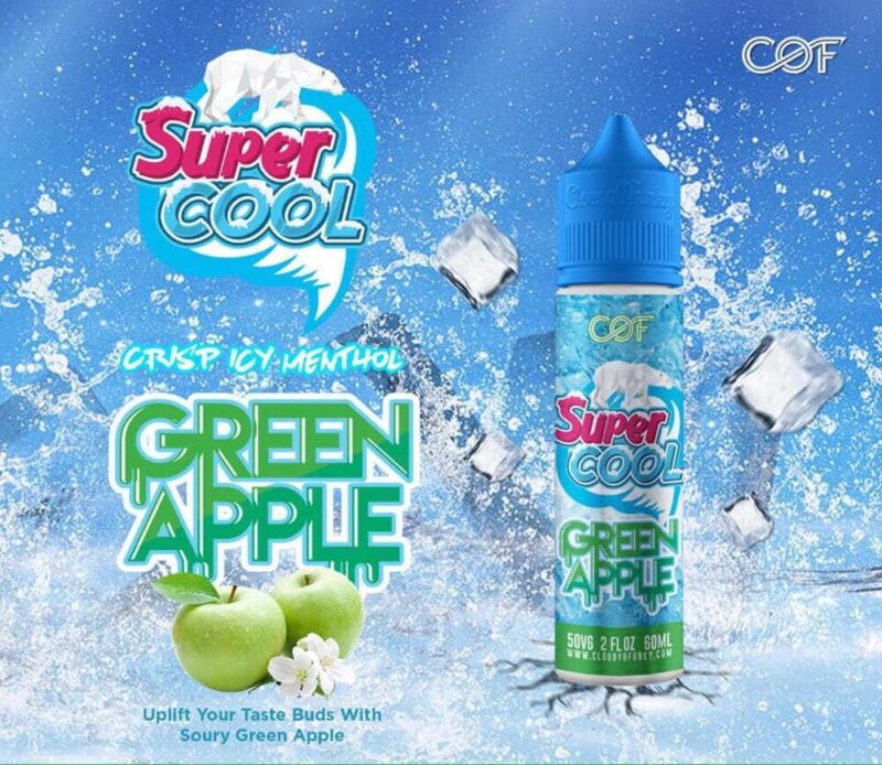 Super cool 60ml.-green-apple